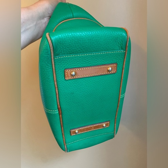 Dooney & Bourke tote bag purse pebbled leather kelly green  cherry charm - Picture 7 of 16